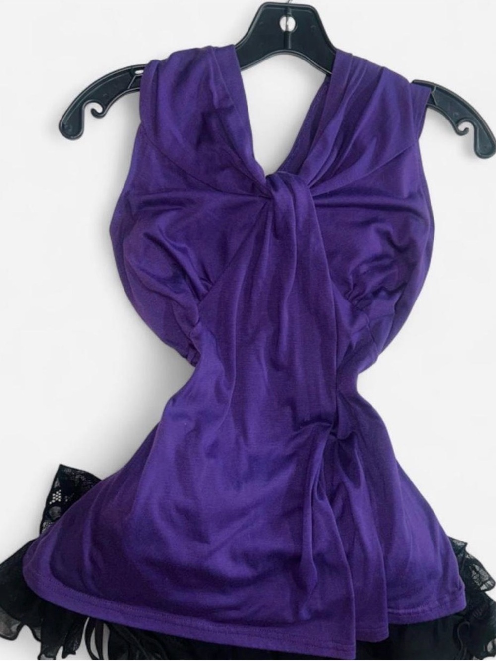 Apt. 9 Purple Twist-Front Chemise